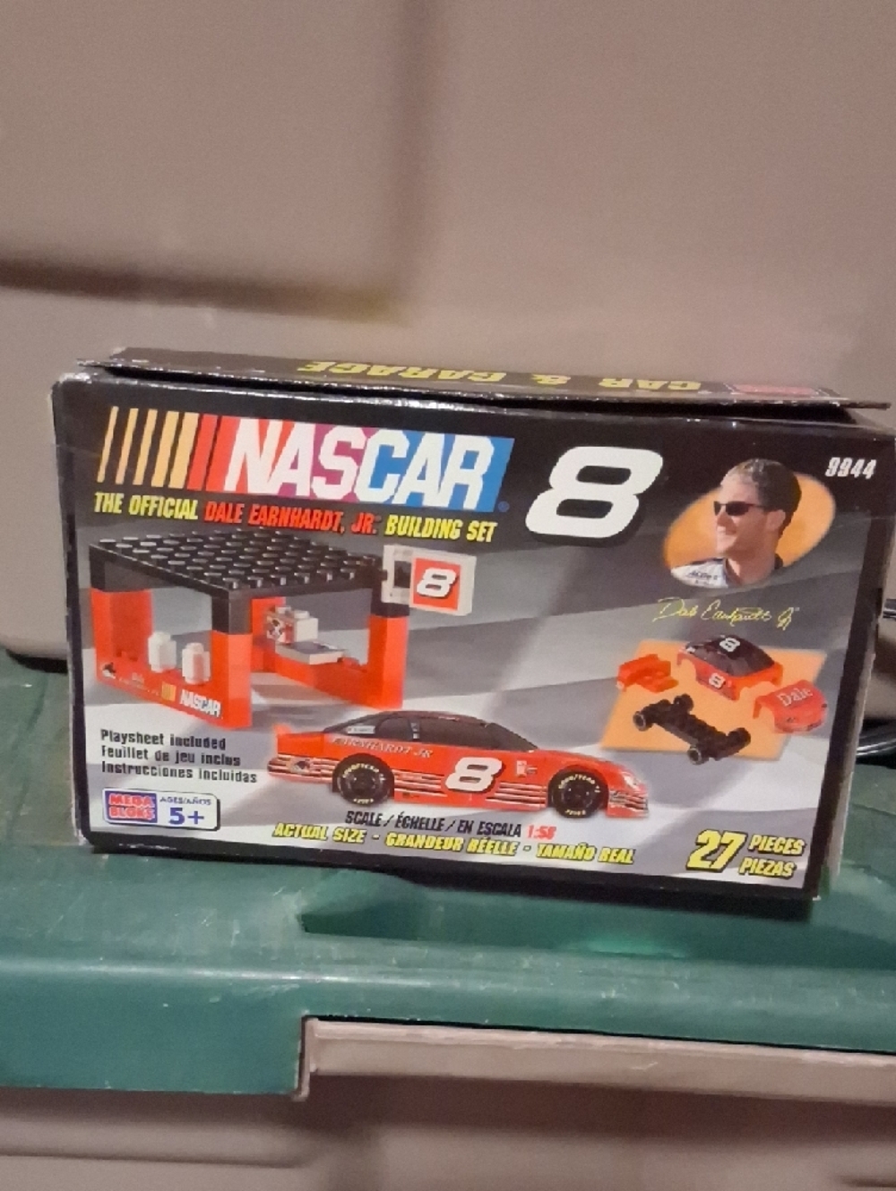 Nascar Dale Jr. #8 Red and Black Kids Building Car Set - Picture 2 of 4